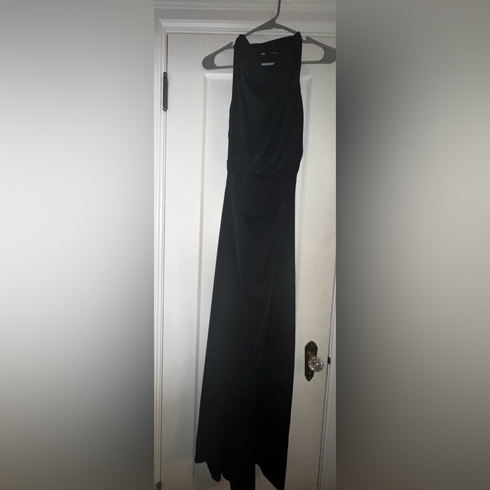 Zara Black Cowl Neck Jumpsuit